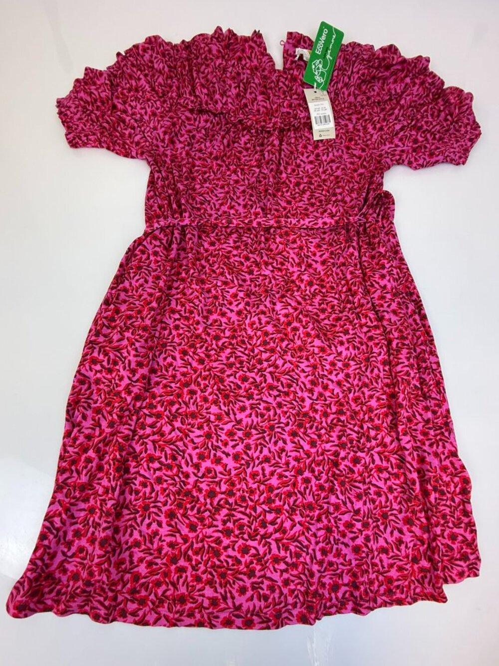 Boden Pink Yoke Detail Jersey Midi Dress OJ-41